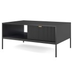 ława do salonu czarna na nóżkach