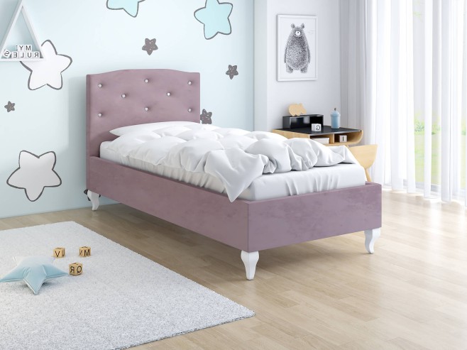 łóżko tapicerowane 90x200 dla dziewczynki