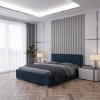 łóżko 120x200 z pojemnikiem i kryształkami