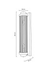MOOSEE lampa ścienna COLUMN 60 złota