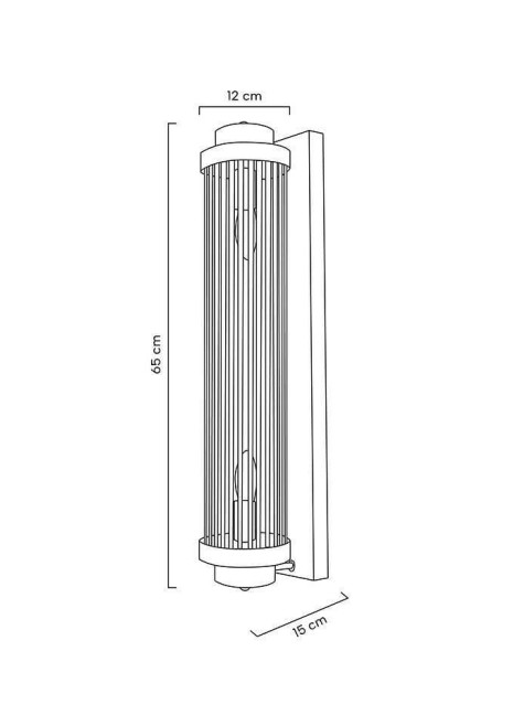 MOOSEE lampa ścienna COLUMN 60 złota