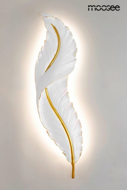 MOOSEE lampa ścienna IKAR 80  biała / złota