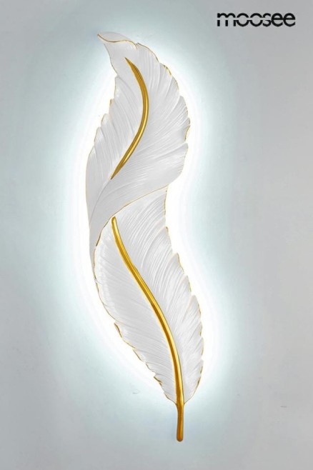 MOOSEE lampa ścienna IKAR 80  biała / złota