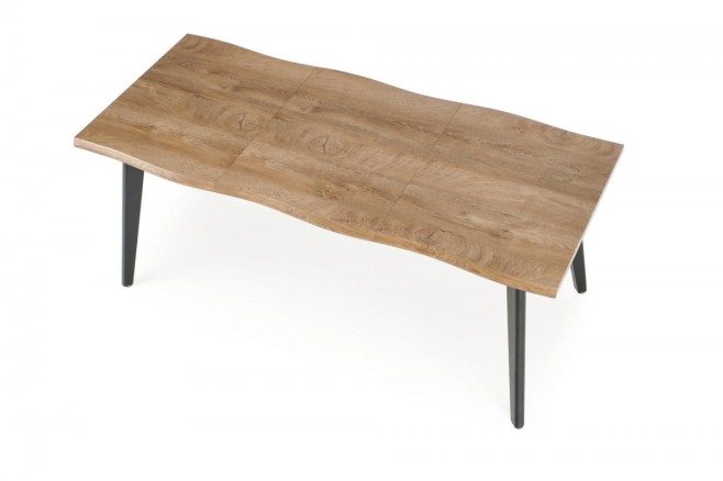 DICKSON 2 stół rozkładany 150-210/90 cm, blat - naturalny, nogi - czarny (2p=1szt)