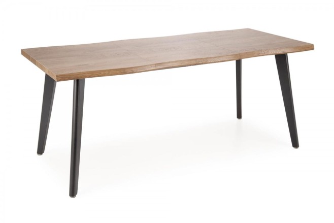 DICKSON 2 stół rozkładany 150-210/90 cm, blat - naturalny, nogi - czarny (2p=1szt)