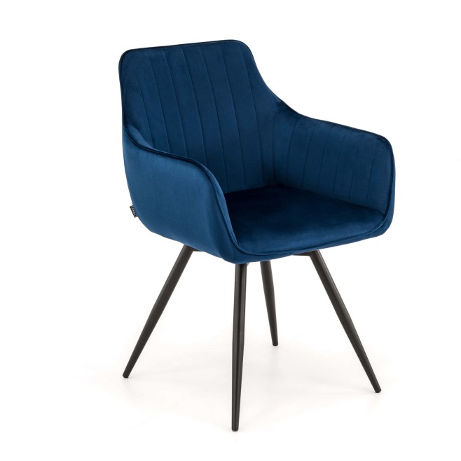krzesło tapicerowane granatowe do jadalni