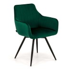 krzesło tapicerowane zielone do jadalni