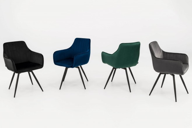 krzesła obrotowe welurowe DC-0084-2