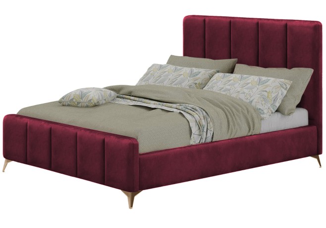 łóżko sypialniane glamour 120x200 złote nóżki