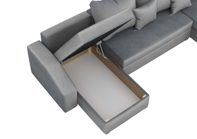 Duży narożnik do salonu z funkcją spania