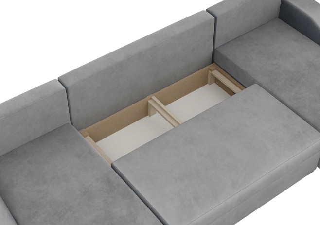 Duży narożnik do salonu z funkcją spania