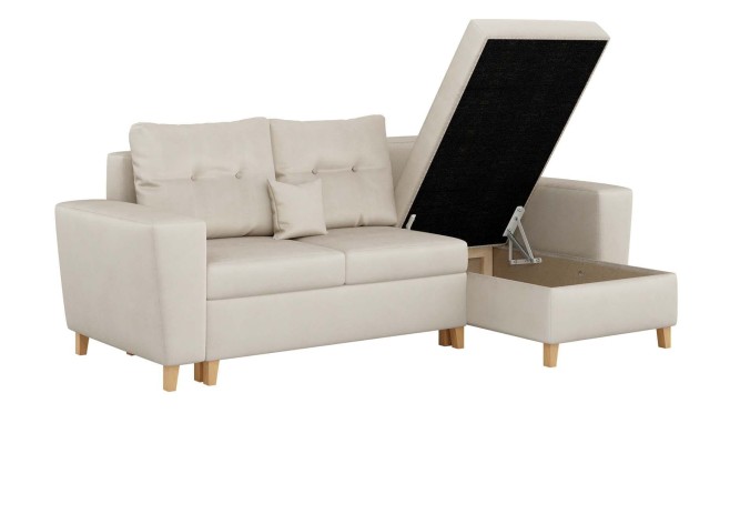 narożnik skandynawski z pojemnikiem