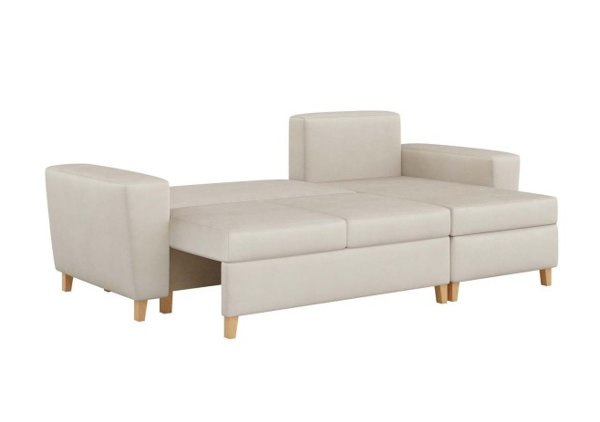 narożnik skandynawski z funkcją spania