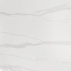 EDGAR 2 stół okrągły, blat - biały marmur, nogi - czarny (2p=1szt)