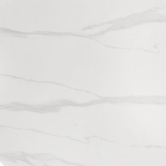 EDGAR 2 stół okrągły, blat - biały marmur, nogi - czarny (2p=1szt)