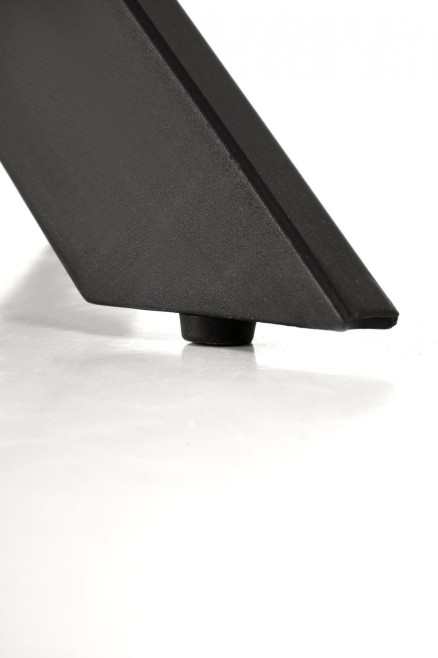 EDGAR 2 stół okrągły, blat - biały marmur, nogi - czarny (2p=1szt)