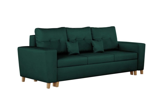 Sofa na nóżkach z funkcją spania