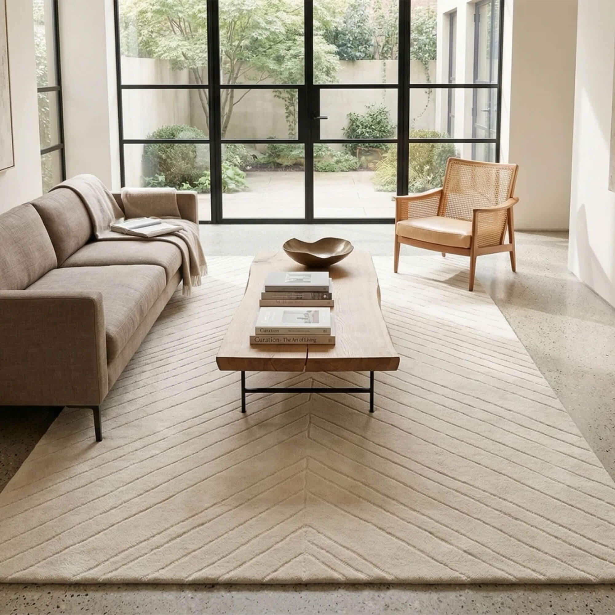 Zdjęcie produktu Dywan wełniany ARROW Beige | Beżowy | Ręcznie tkany